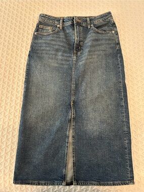 GAP Denim High-Waist Blue Jean Skirt